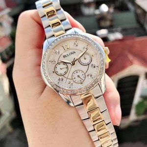 Bulova Women's Two Tone Diamond Watch